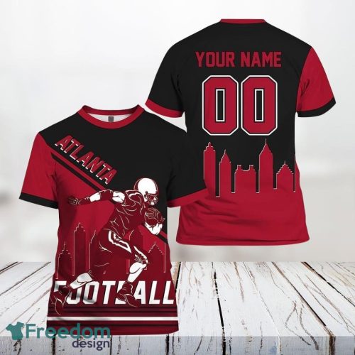 Atlanta Falcons Nfl 3D All Over Printed T Shirts Custom Name And Number Shirts Limited Edition Gift Product Photo 1