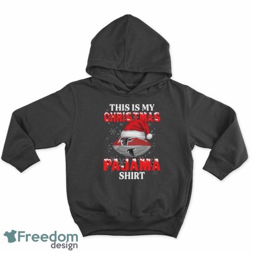 Atlanta Falcons This Is My Christmas Pajama Shirt NFL T-Shirt Sweatshirt Hoodie - Todder Hoodie Black