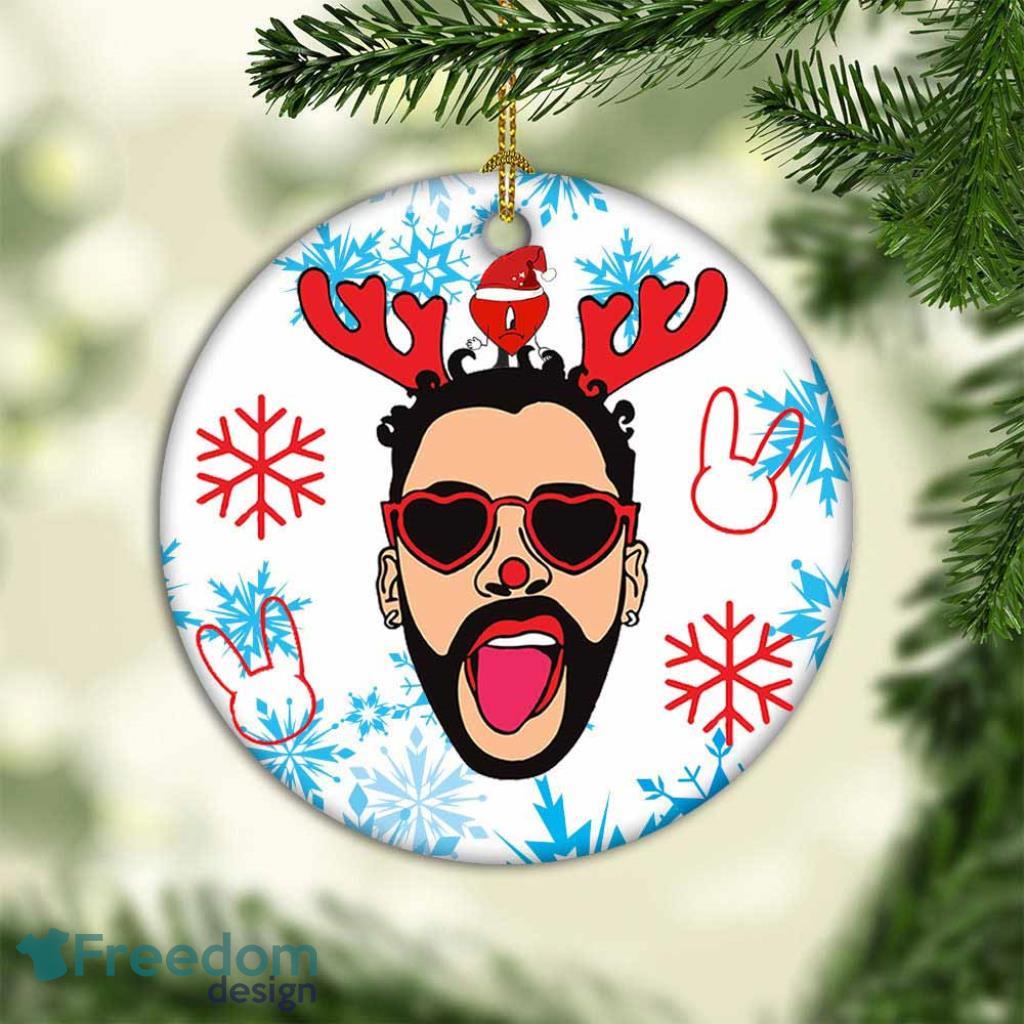 Bad Bunny Un Vareno Sin Ti Christmas Ornament Xmas Tree Decor image Bad Bunny Un Vareno Sin Ti Christmas Ornament Xmas Tree Decor Product Photo 1