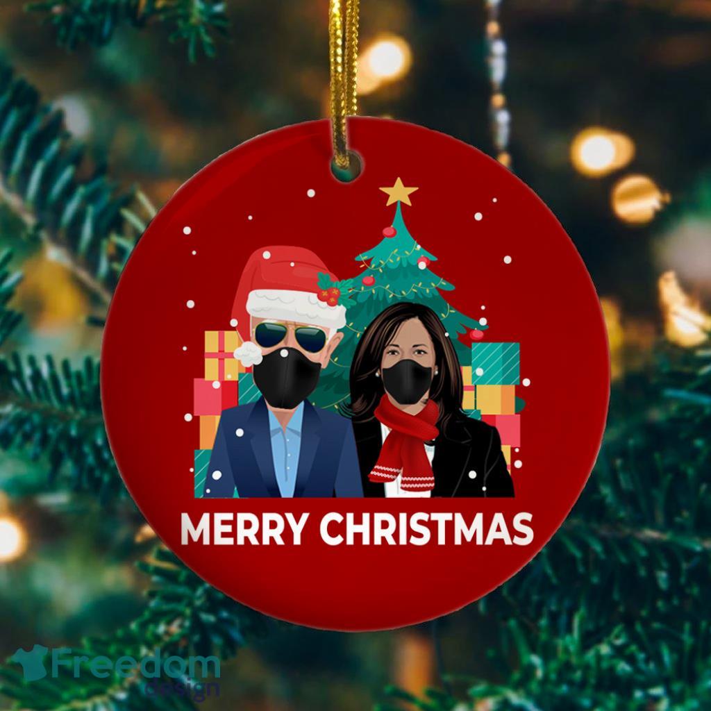 Biden Harris Merry Christmas Ornament image Biden Harris Merry Christmas Ornament Product Photo 1