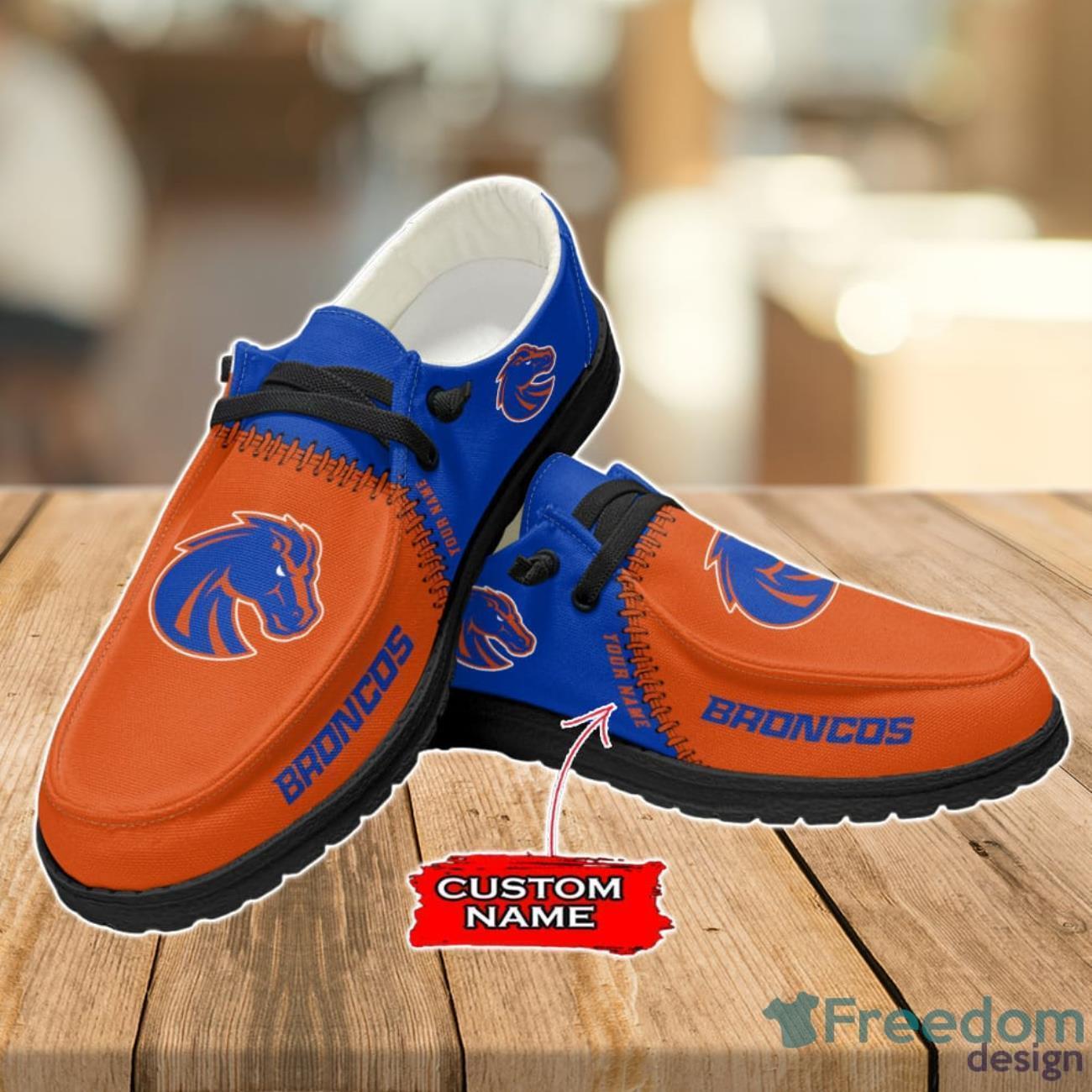 Boise State Broncos Loafer Shoes Custom Name For Men Women image Boise State Broncos Loafer Shoes Custom Name For Men Women Product Photo 2