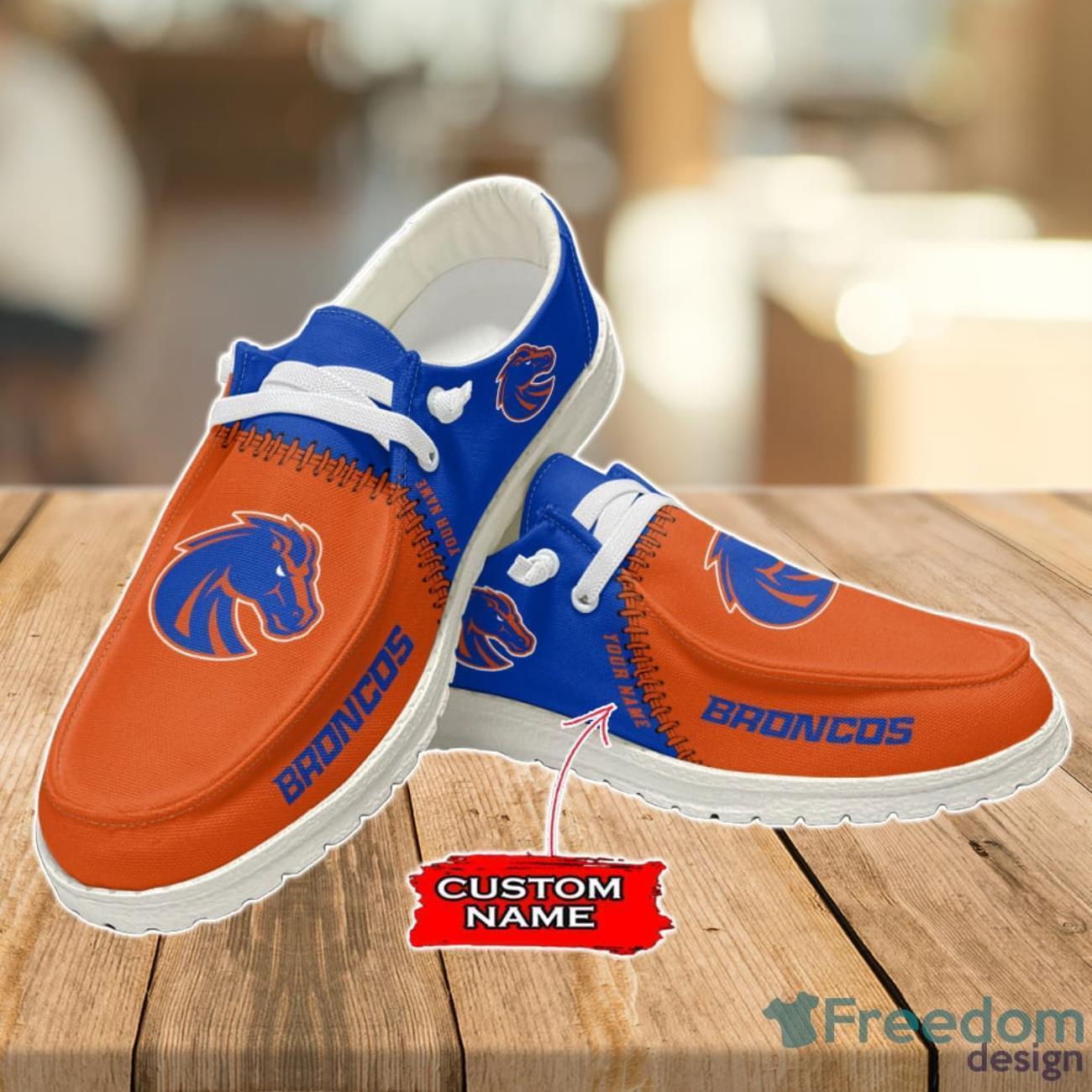 Boise State Broncos Loafer Shoes Custom Name For Men Women Boise State Broncos Loafer Shoes Custom Name For Men Women Product Photo 3