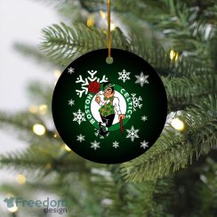 Boston Celtics Merry Christmas Circle Ornament