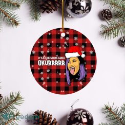 Cardi B It_s A Christmas Cardi Ukurrrrr Merry Christmas Circle Ornament