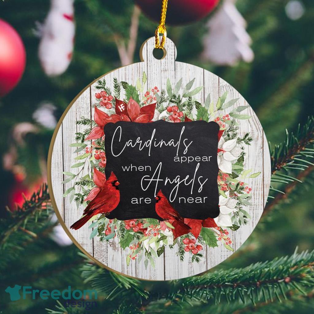 Cardinals Appear Christmas Ornament image Cardinals Appear Christmas Ornament Product Photo 1