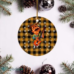 Carlos Santana Merry Christmas Circle Ornament