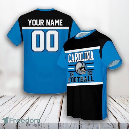 Carolina Panthers All Over Printed Custom Name And Number Nfl 3D T Shirts For Hot Fans Product Photo 1