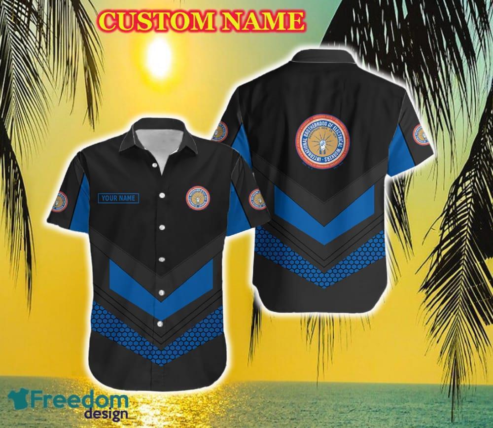 Custom Name ibew Brands Hawaiian Shirt Bulk Brand 3D Hawaiian Shirt Gift For Fans - Custom Name ibew Brands Hawaiian Shirt Bulk Brand 3D Hawaiian Shirt Gift For Fans