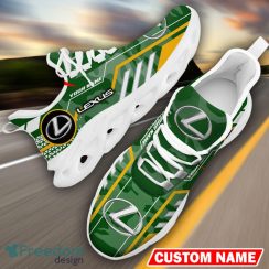 Custom Name Lexus Logo Camo Green Max Soul Sneakers Racing Car And Motorcycle Chunky Sneakers - Lexus Logo Racing Car Tractor Farmer Max Soul Shoes Personalized Photo 17