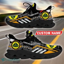 Custom Name Lotus Logo Camo Black Max Soul Sneakers Racing Car And Motorcycle Chunky Sneakers - Lotus Logo Racing Car Tractor Farmer Max Soul Shoes Personalized Photo 1