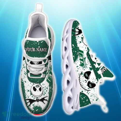 Custom Name New York Jets White C Innovative Max Soul Sneakers Best Trending For Fans Gift Running Shoes - New York Jets White C Sneakers Personalized Your Name, Sneakers Max Soul Trending Summer, Gifts For Fan_1