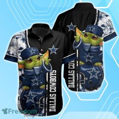 Dallas Cowboys Football NFL Baby Yoda Hawaiian Shirt & Short New Collection Trends Perfect Gift For Fan Product Photo 2