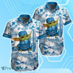 Detroit Lions NFL Baby Yoda Hawaiian Shirt & Short Style Tropical Pattern Best Gift For Fan Product Photo 2