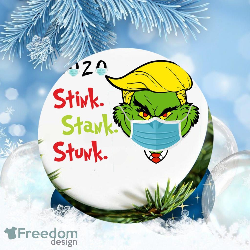 Donald Trump Grinch Quarantine Christmas Ornament image Donald Trump Grinch Quarantine Christmas Ornament Product Photo 1