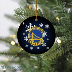 Golden State Warriors Merry Christmas Circle Ornament