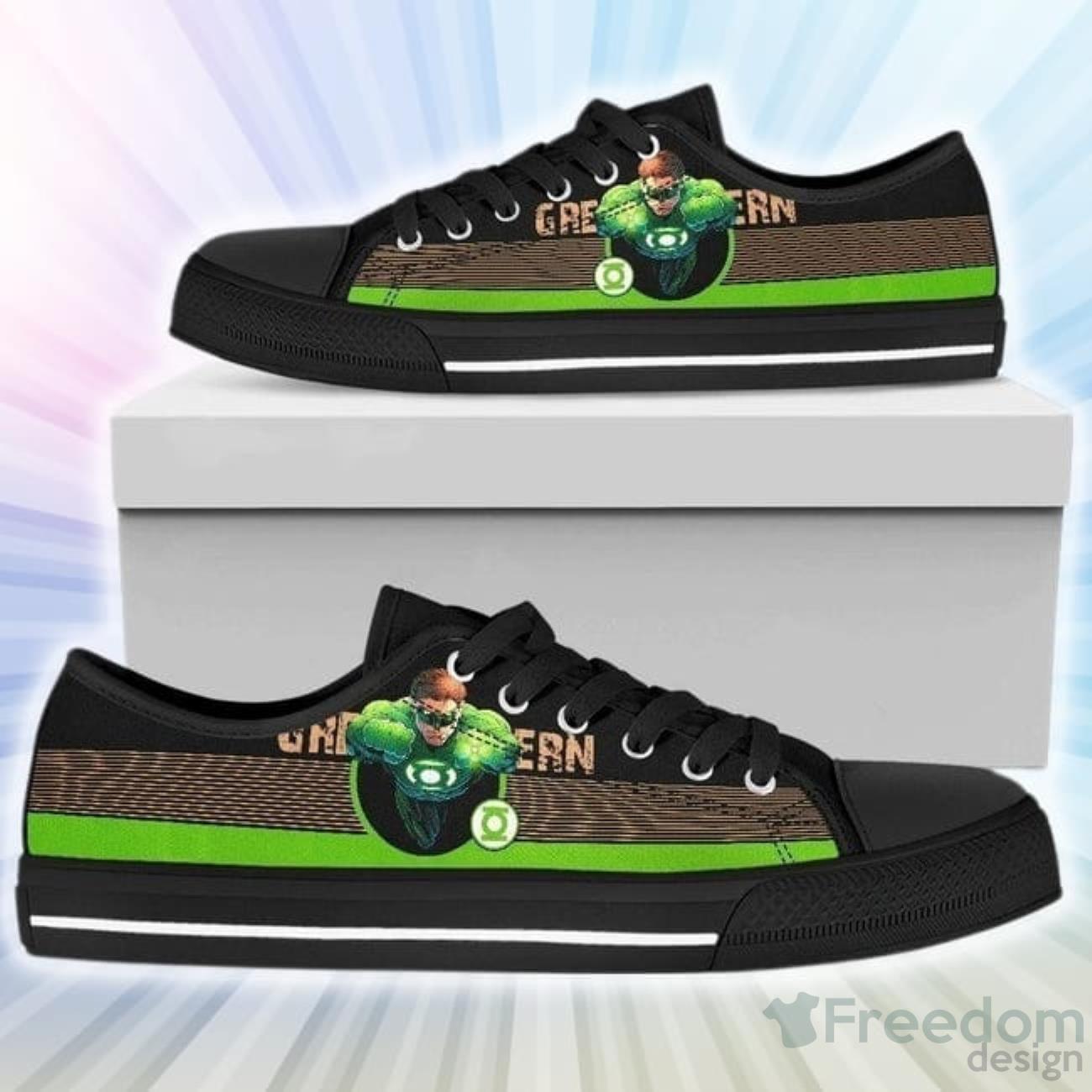 Green Lantern Low Top Canvas Shoes Product Photo 1