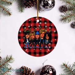 Guns N_ Roses Merry Christmas Circle Ornament