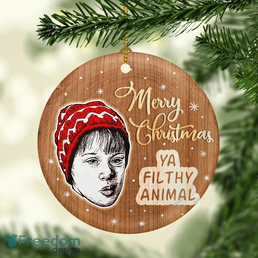 Home Alone Merry Christmas Ya Filthy Animal Decorative Christmas Ornament Funny Holiday Gift image Home Alone Merry Christmas Ya Filthy Animal Decorative Christmas Ornament - Funny Holiday Gift Product Photo 1