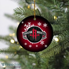 Houston Rockets Merry Christmas Circle Ornament