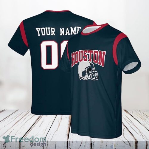 Houston Texans Nfl 3D All Over Printed T Shirts Custom Name And Number Shirts Limited Edition Gift Product Photo 1