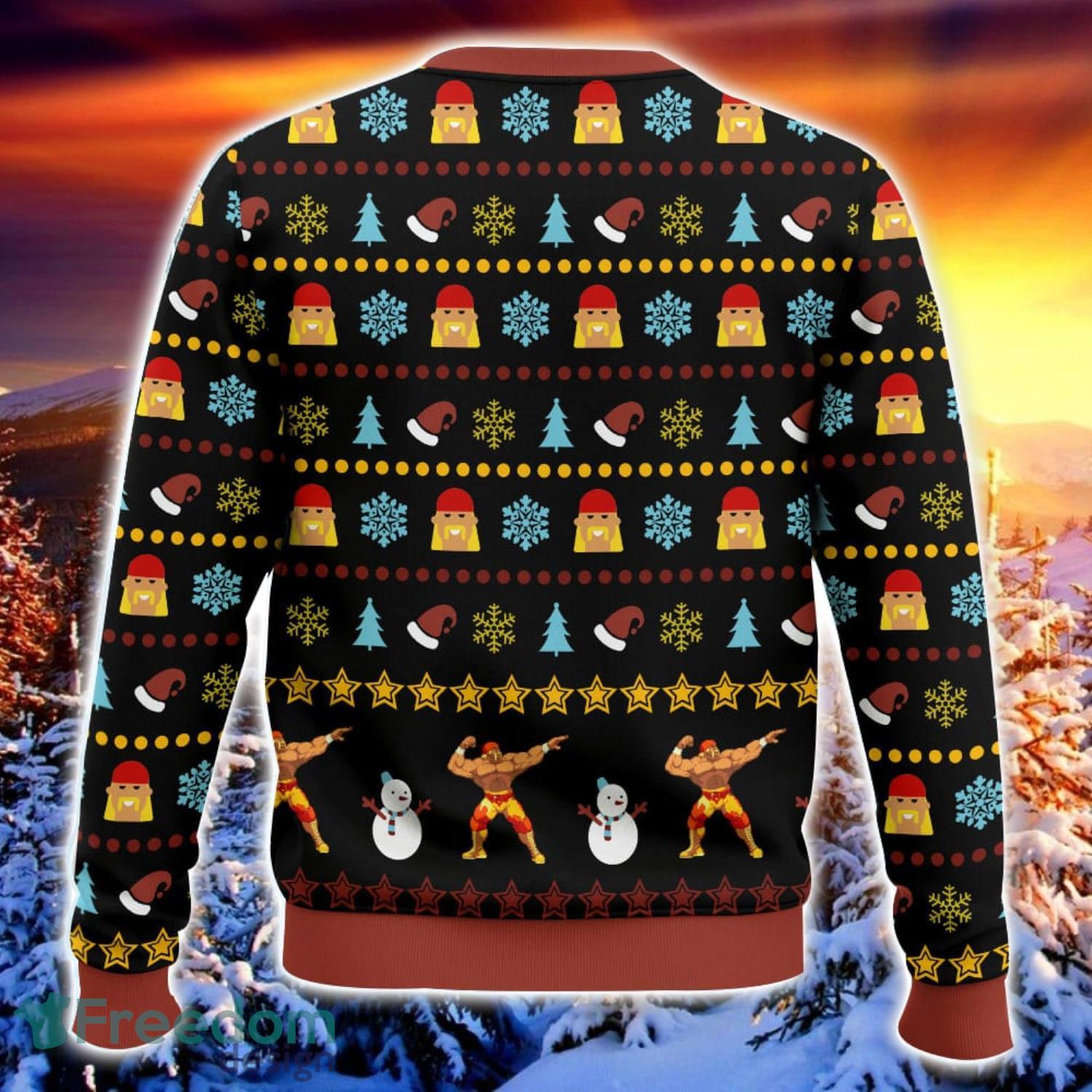 Hulk Hogan Hulkamania Ugly Christmas Sweater Cute Gift Sweater Christmas Gift For Men And Women image Hulk Hogan Hulkamania Ugly Christmas Sweater Cute Gift Sweater Christmas Gift For Men And Women Product Photo 2