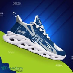 Indianapolis Colts Logo Line Pattern Custom Name Running Shoes Gift Max Soul Sneakers Ideas Fans - Indianapolis Colts Logo Line Pattern Custom Name 3D Max Soul Sneaker Shoes_3