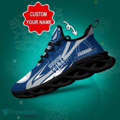 Indianapolis Colts Logo Line Pattern Custom Name Running Shoes Gift Max Soul Sneakers Ideas Fans - Indianapolis Colts Logo Line Pattern Custom Name 3D Max Soul Sneaker Shoes_1