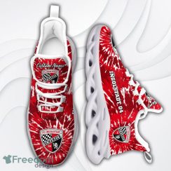 Ingolstadt 04 Logo Custom Name Tie Dye Pattern Running Shoes Gift Max Soul Sneakers Ideas Fans - Ingolstadt 04 Logo Custom Name Tie Dye Pattern 3D Max Soul Sneaker Shoes_2