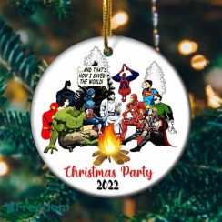 Jesus Superheroes And Thats How I Saved The World Ornament