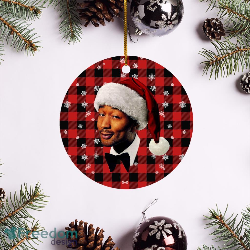 John Legend Merry Christmas Circle Ornament image John Legend Merry Christmas Circle Ornament Product Photo 1