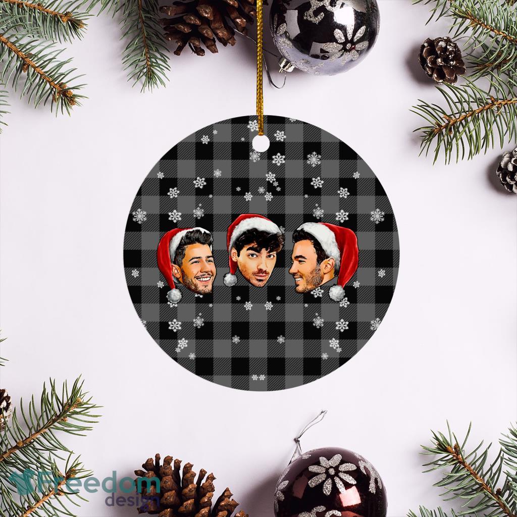 Jonas Brothers Merry Christmas Circle Ornament image Jonas Brothers Merry Christmas Circle Ornament Product Photo 1