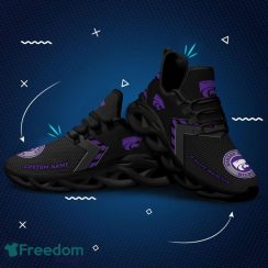 Kansas State Wildcats Logo Pattern Custom Name In Black Running Shoes Gift Max Soul Sneakers Ideas Fans image Kansas State Wildcats Logo Pattern Custom Name In Black Running Shoes Gift Max Soul Sneakers Ideas Fans - Kansas State Wildcats Logo Pattern Custom Name 3D Max Soul Sneaker Shoes In Black_3