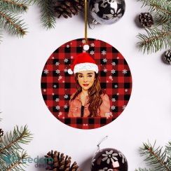 Kendall Vertes Merry Christmas Circle Ornament