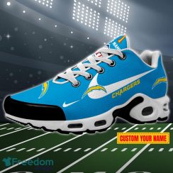 Los Angeles Chargers Swoosh NFL Custom Name Air Cushion Sport Shoes Product Photo 1