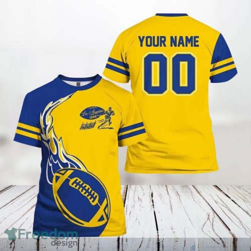 Los Angeles Rams Nfl 3D All Over Printed T Shirts Custom Name And Number Shirts Limited Edition Gift Product Photo 1