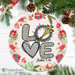 Love Cross John Christmas Ornament