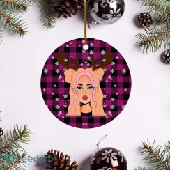 Madi Monroe Merry Christmas Circle Ornament