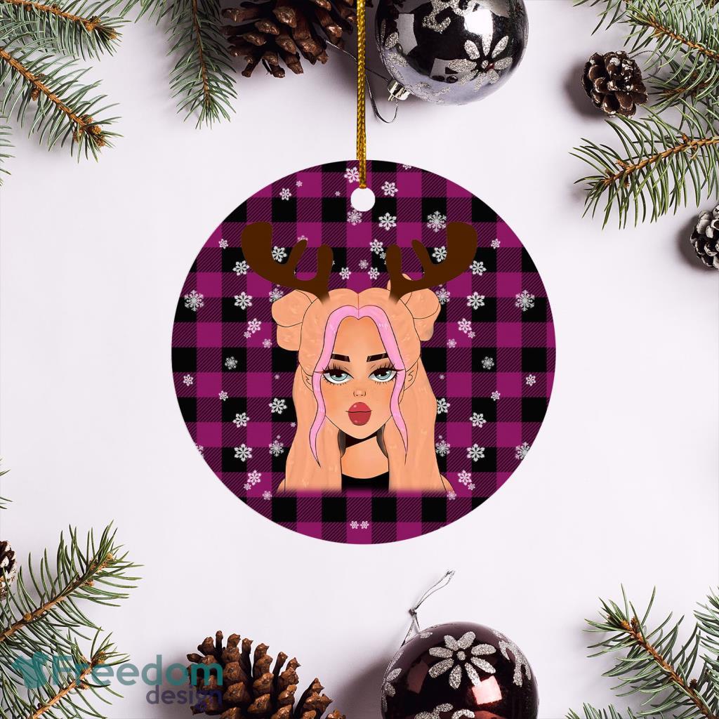 Madi Monroe Merry Christmas Circle Ornament image Madi Monroe Merry Christmas Circle Ornament Product Photo 1