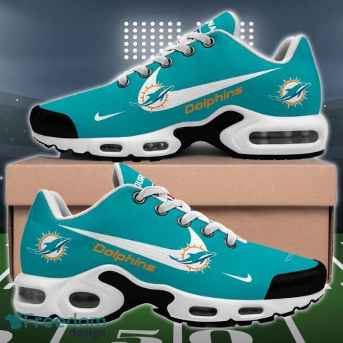 Miami Dolphins Swoosh NFL Custom Name Air Cushion Sport Shoes Product Photo 2