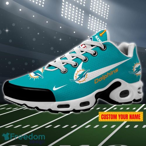 Miami Dolphins Swoosh NFL Custom Name Air Cushion Sport Shoes Product Photo 1