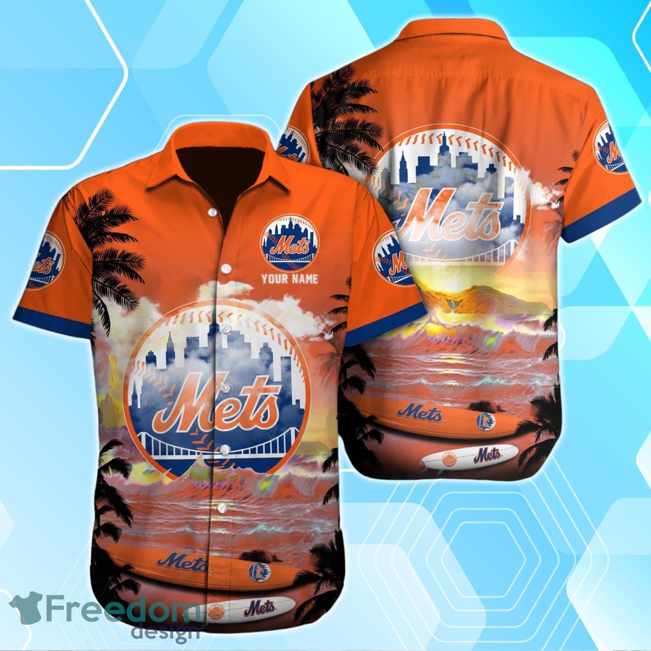 New York Mets Custom Name Hawaiian Shirt For Men And Women Product Photo 1