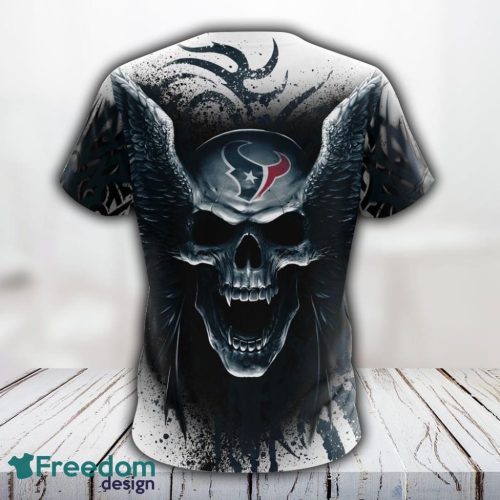 NFL Houston Texans 3D T Shirt All Over Print Special Kits With Skull Unite In Team Colors Product Photo 2