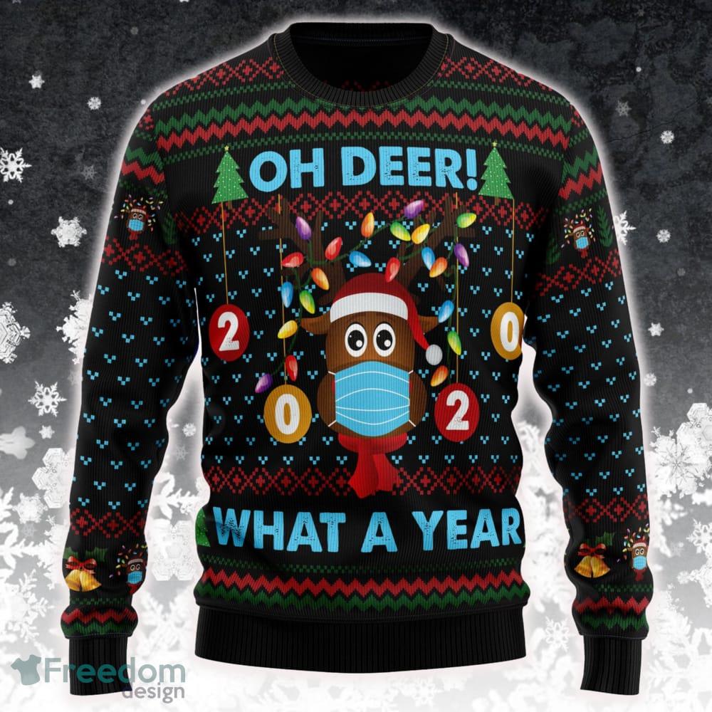 Oh Deer Ugly Christmas 3D Sweater Gift For Men And Women - Oh Deer Ugly Christmas Sweater SWT201123L1417_1