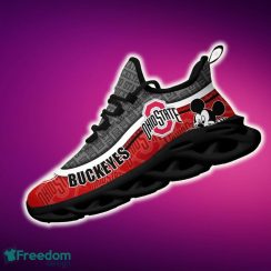 Ohio State Buckeyes Black And White Clunky Sneaker NCAA Teams For Fans Running Shoes New Clunky Sneakers - Ohio State Buckeyes Black And White Clunky Sneakers For Fans This Season, Custom Sport Shoes_2