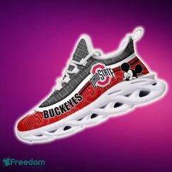 Ohio State Buckeyes Black And White Clunky Sneaker NCAA Teams For Fans Running Shoes New Clunky Sneakers - Ohio State Buckeyes Black And White Clunky Sneakers For Fans This Season, Custom Sport Shoes_4