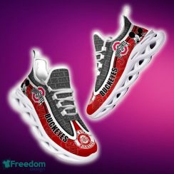 Ohio State Buckeyes Black And White Clunky Sneaker NCAA Teams For Fans Running Shoes New Clunky Sneakers - Ohio State Buckeyes Black And White Clunky Sneakers For Fans This Season, Custom Sport Shoes_5