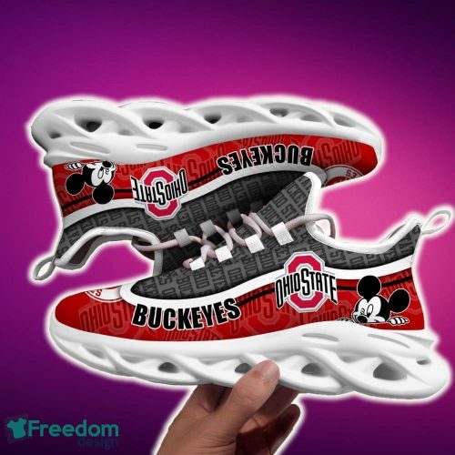 Ohio State Buckeyes Black And White Clunky Sneaker NCAA Teams For Fans Running Shoes New Clunky Sneakers - Ohio State Buckeyes Black And White Clunky Sneakers For Fans This Season, Custom Sport Shoes_6