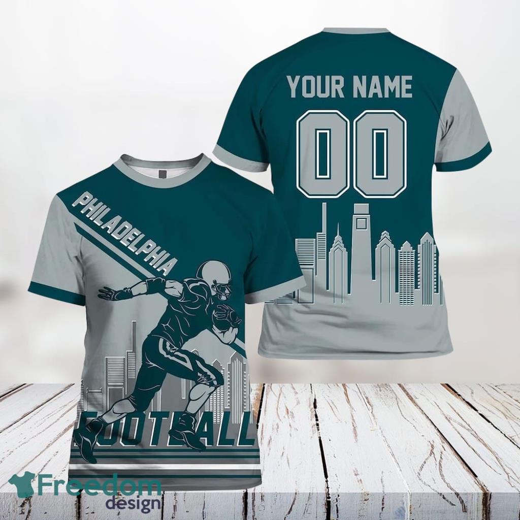 Philadelphia Eagles Nfl 3D All Over Printed T Shirts Custom Name And Number Shirts For Cool Fans Product Photo 1