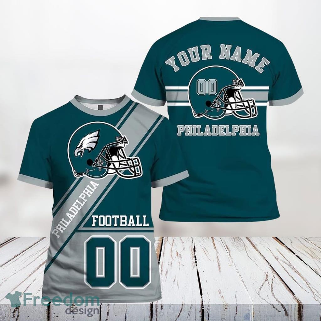 Philadelphia Eagles Nfl 3D All Over Printed T Shirts Custom Name And Number Shirts For Hot Fans Product Photo 1