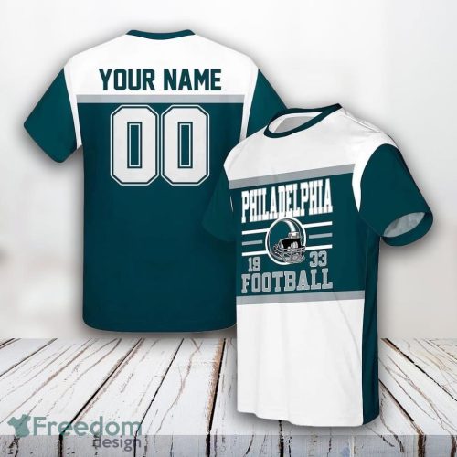 Philadelphia Eagles Nfl 3D All Over Printed T Shirts Custom Name And Number Shirts Limited Edition Gift Product Photo 1